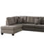Canapé et méridienne de 104 po de large avec repose-pieds Castagne-716095239