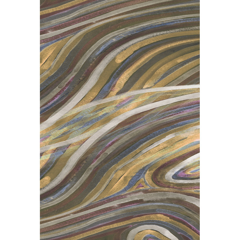 Mineral Overlay II - Wrapped Canvas Print, 46cm H x 30cm W
