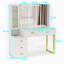 Meuble-lavabo avec miroir lumineux pliable