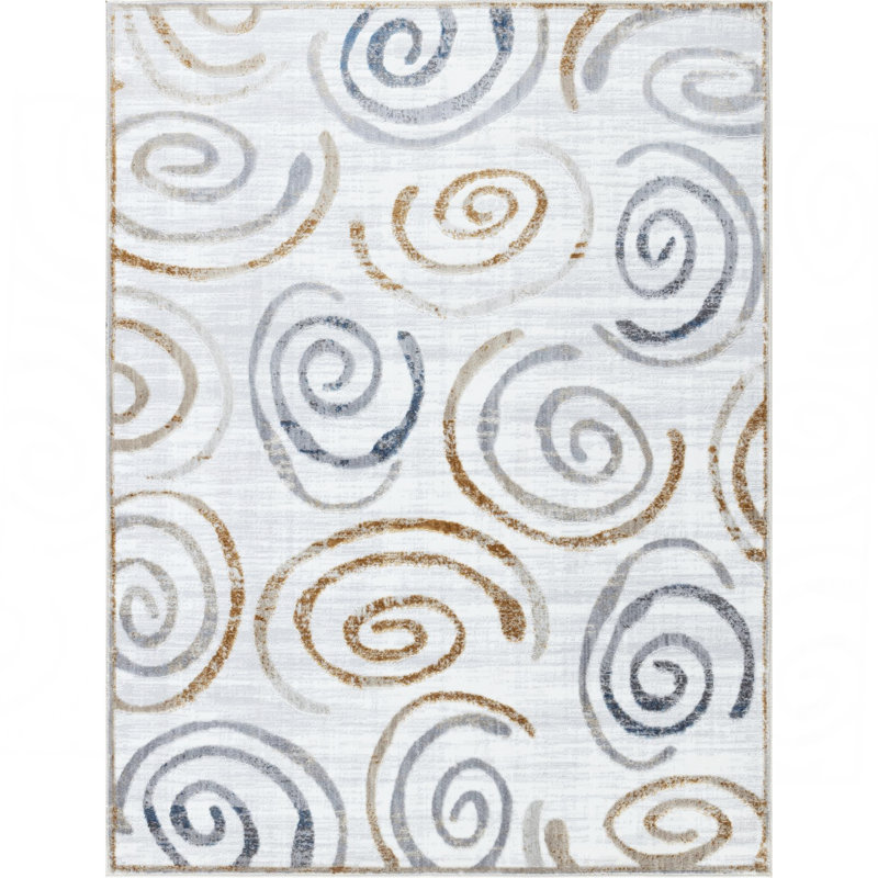 Tapis multicolore, Rectangle 7 pi 10 po x 9 pi 10 po