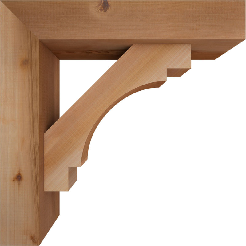 Support Merced Block avec support décalé, 22 X 22, Cèdre rouge occidental de l 5 1/2 po (lisse)