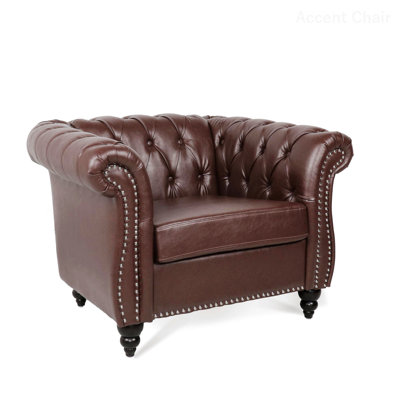 Dennys 39'' Wide Tufted Chesterfield Chair -  Alcott HillÂ®, B42FB2F162E04A63918ABA8803876D93