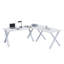 Edford L-Shaped Metal Base Writing Desk-102566234-102566239