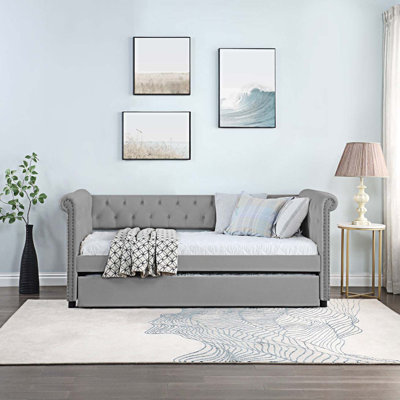 Jasella Upholstered Daybed with Trundle Bed