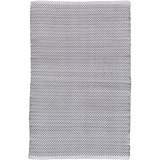 Herringbone Shale/White Handwoven Indoor/Outdoor Rug