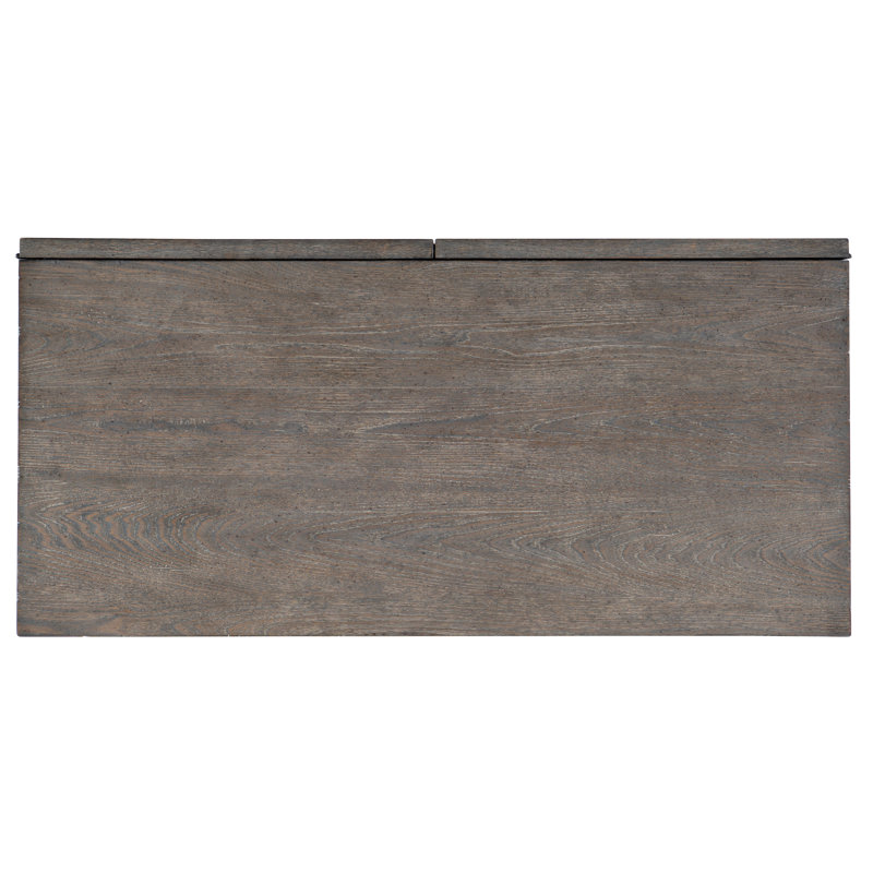 Gray Hardwood Transitional 2-Door Accent Cabinet