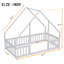 Structure de lit simple en bois avec clôture et garde-corps-1283505534-1283505535