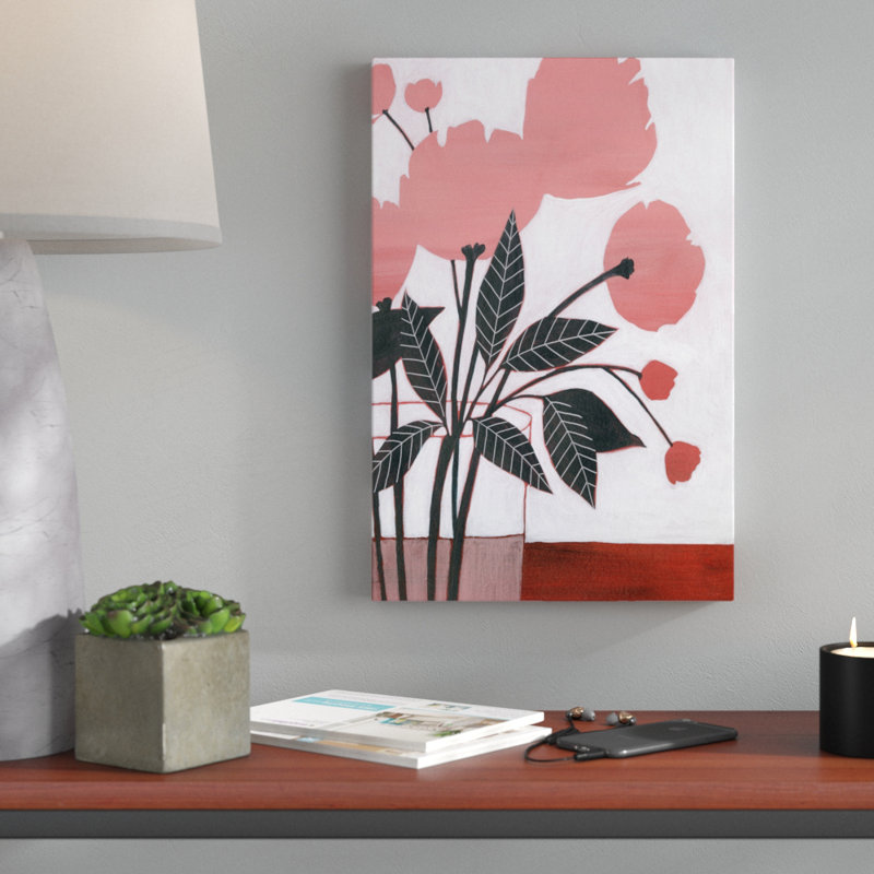 Flower Screen II by Grace Popp - Painting Print, Wrapped Canvas, 46cm H x 30cm W