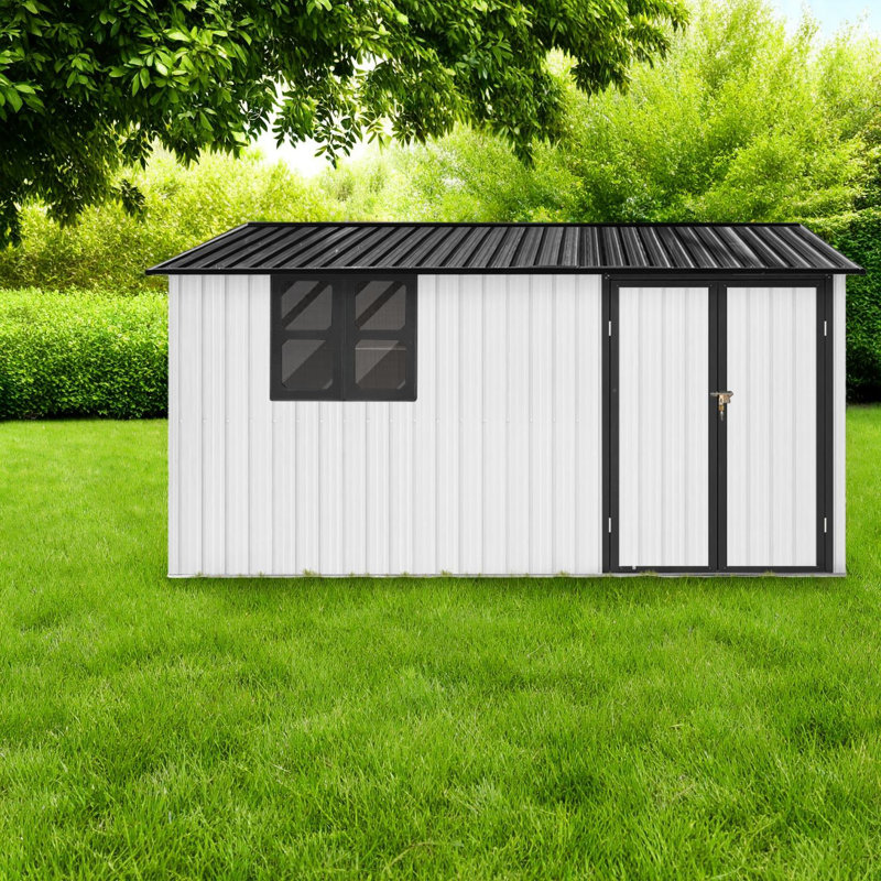 Spacious Metal Sheds With Storage Features, Modern Design For Gardens