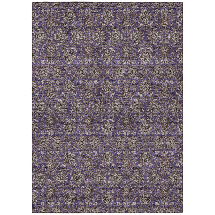 Naadiya Washable Floral Indoor / Outdoor Rug
