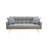 69 Inch Sofa Bed Gray With Adjustable Teddy Sofa For Small Space Living Room And Bedroom-1088918088