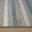 Tapis intérieur / extérieur en polypropylène tressé à la machine rectangle vert / beige Savaira-395527347