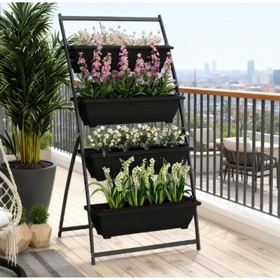 Space-saving Steel Planters, Modern Vertical Garden For Home & Kitchen