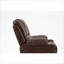 Fauteuils inclinables | Fauteuil relevable avec massage, chauffage et amp; Porte-gobelets | Cuir noyer brun