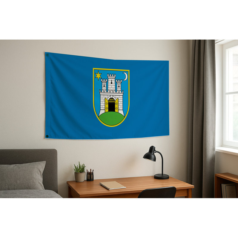 Drapeau de la ville de Zagreb — Drapeau