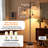 70" Dimmable Tree Floor Lamp 3-Light Boho Rattan Standing Lamp Farmhouse Decor (Bulbs Included)