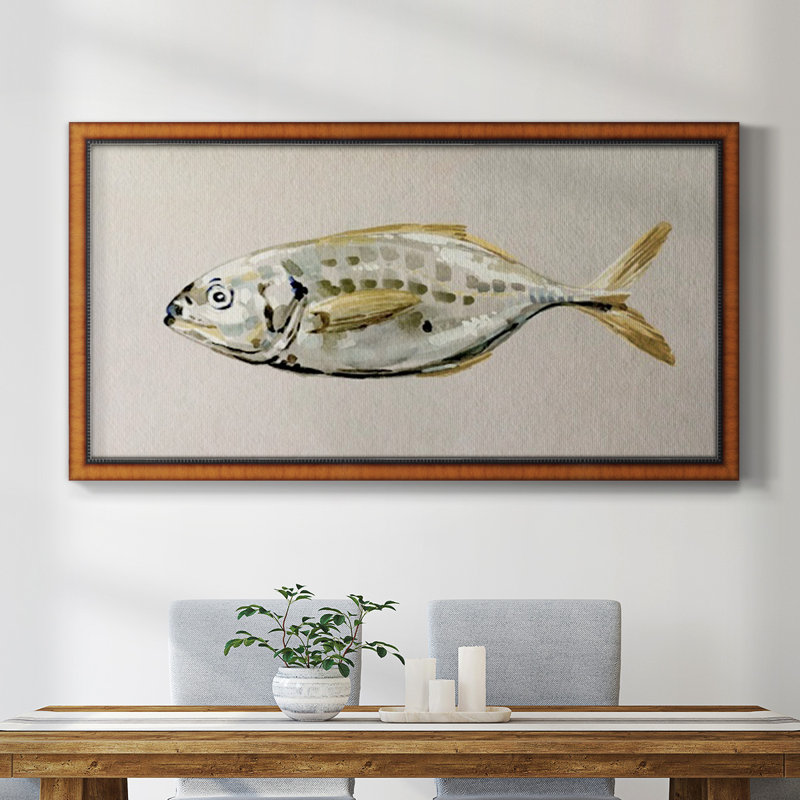 " Fresh Fish Study II ", 25" H x 45" W x 2.5" D