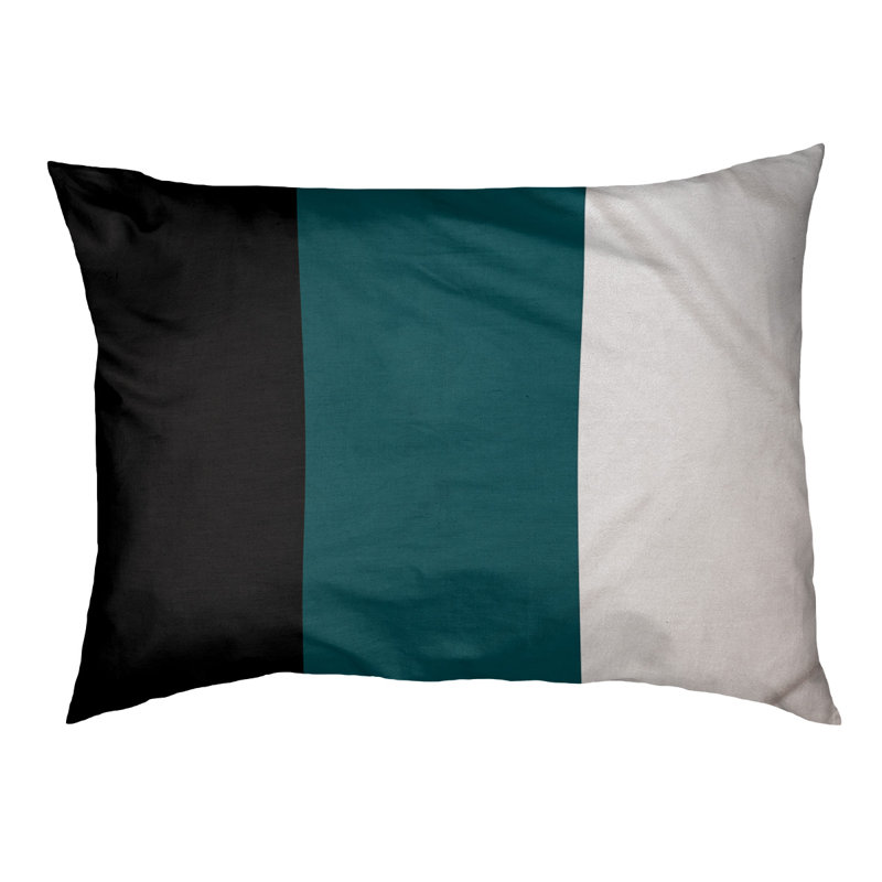 Coussin d'extérieur Memphis, Noir / Vert / Blanc, Très grand (l 50 po x P 40 po x H 17 po)