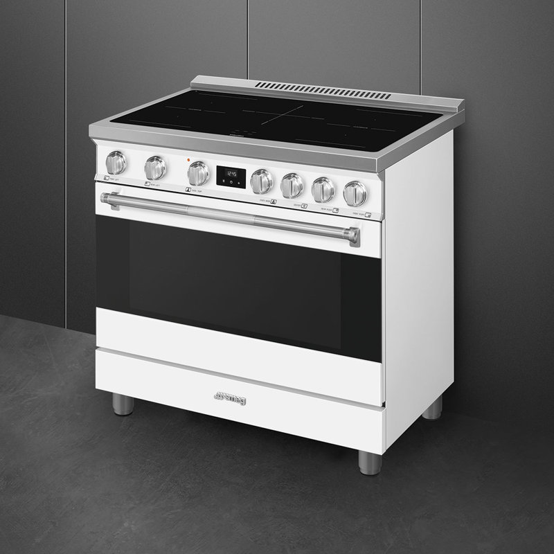 Cuisinière à induction 36 po Professional, Induction, Blanc mat