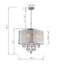 Luminaire suspendu cylindrique à 4 lumières Dawon-22801428