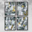 Linear Tones I, impression encadrée - ensemble de 4-511015157