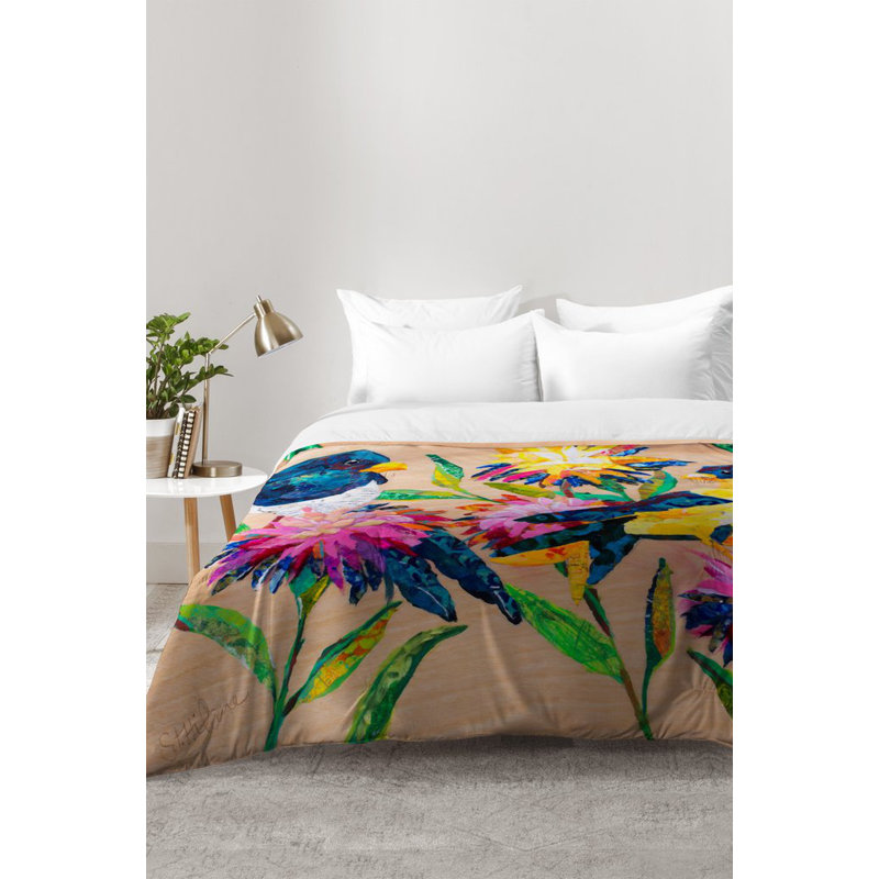 Ensemble d'édredon Nelson Birds and Blooms, Édredon double / grand + 2 taies décoratives sta