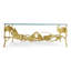Golden Ginkgo Glass Coffee Table