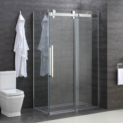Semi-Frameless Fixed Glass Panel with Glass