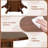 42" Wooden Kitchen Table Round Dining Table With Pedestal Base For 4-6 People