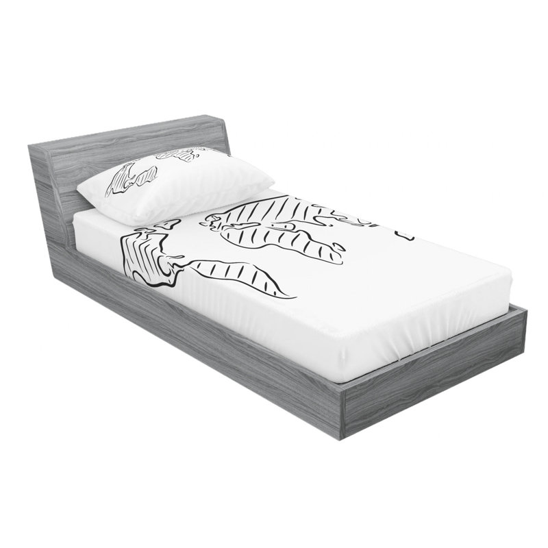 Microfiber Sheet Set, Twin XL Sheet Set with Fitted Sheet