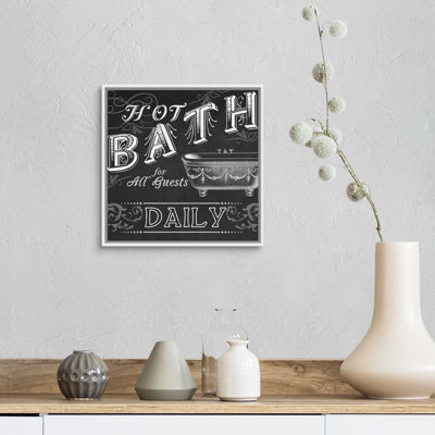 " Chalkboard Bath Signs II "