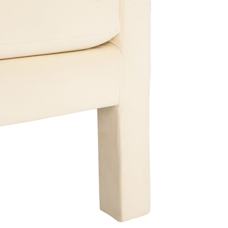Kathryn Upholstered Armchair, Cream Velvet