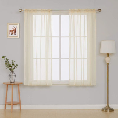 Sheer Curtain Panel Pair