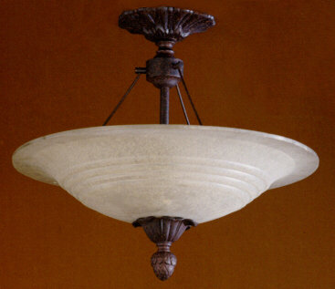 Batista Glass Semi Flush Mount