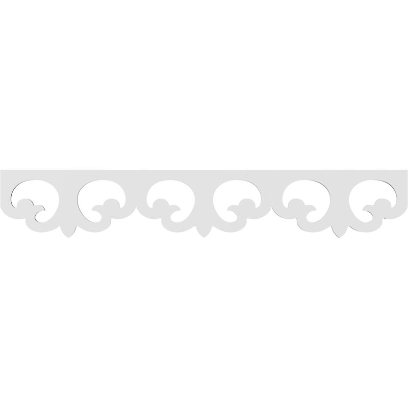 Garniture de couloir en PVC de qualité architecturale Leora, H 8 po x L 48 po x P 0,63 po