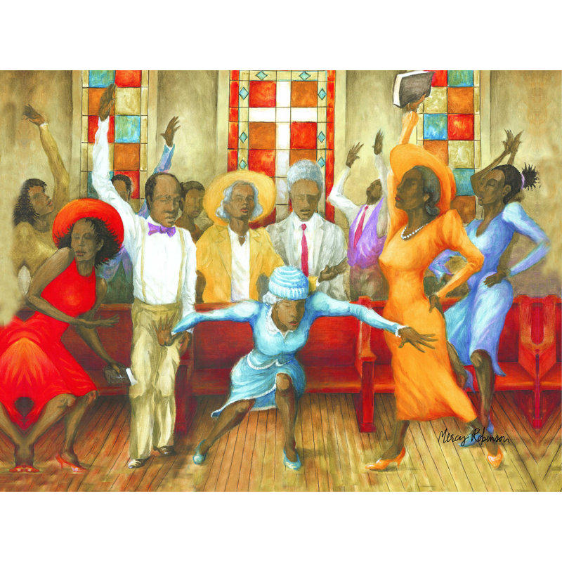 «Giving Praise», reproduction sur toile tendue, H 12 po x l 16 po