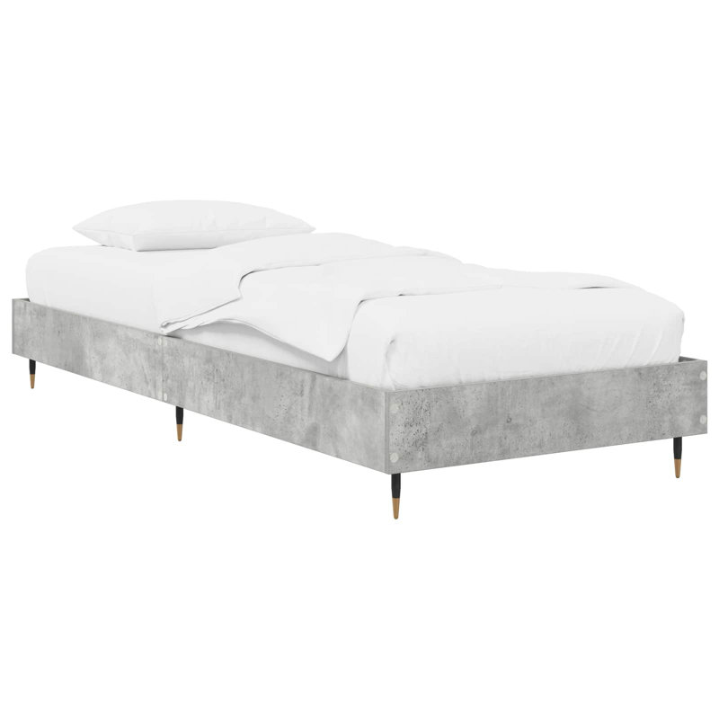Bed, Concrete Grey