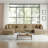Seemab 6 - Piece Upholstered Camel Corduroy Modular Sectional with Pillow Back and Removable Ottoman-1373485814-1348314275