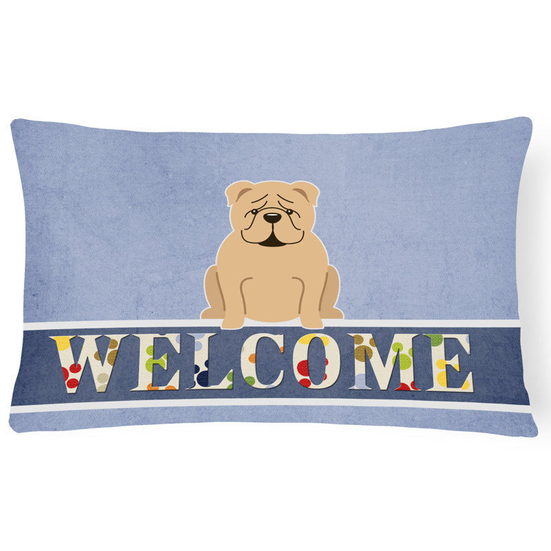 Coussin English Bulldog, Fauve