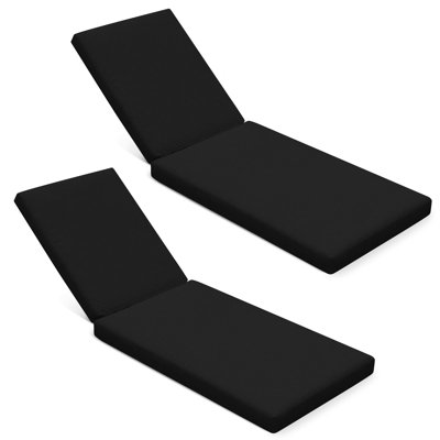 Custom Cushion Cover,  Only Covers, 2Pcs Outdoor Chaise Lounge Cushion Cover