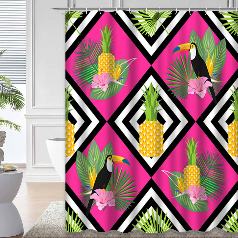 Rideau de douche Tropical, 72" L x 78" W