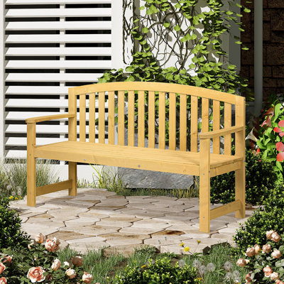 56" Wooden Bench For Porch by Dovecove