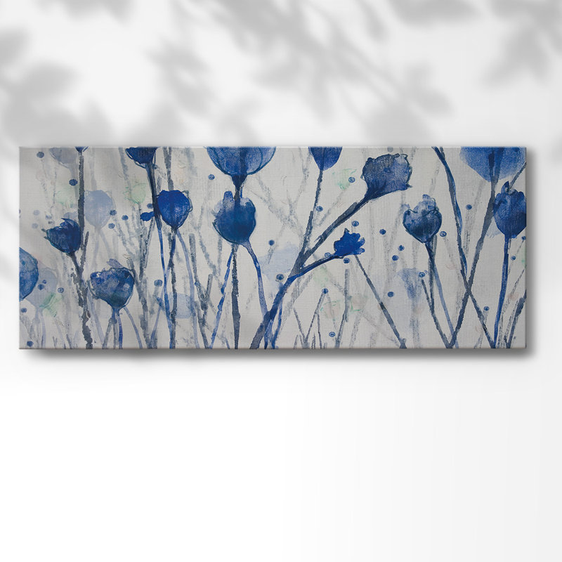 " Blue Day Garden ", 8" H x 20" W x 1.5" D