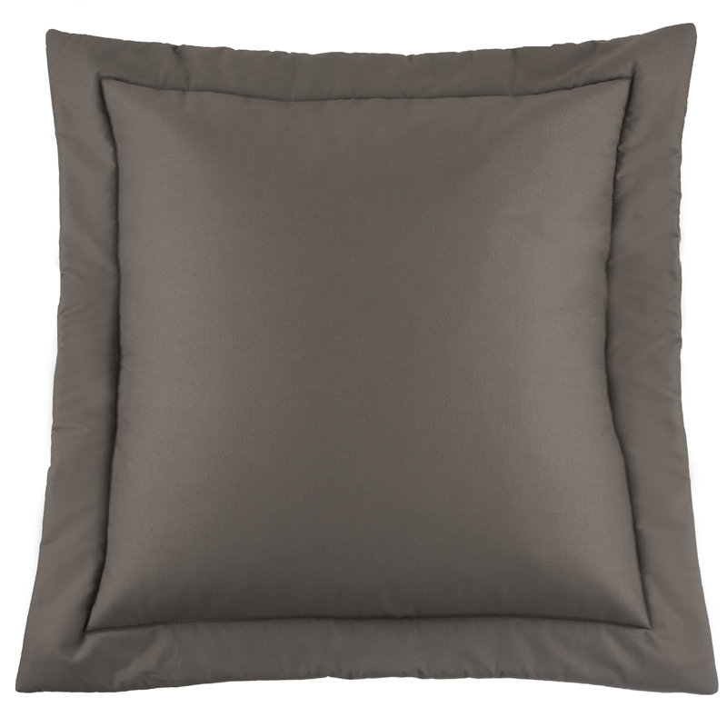 Taie décorative Belmont, Gris, Coton