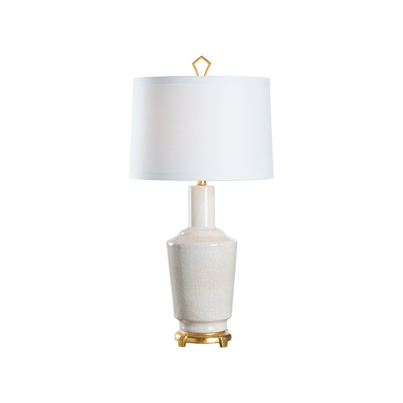 Coastal Lamp- Crackled Snow