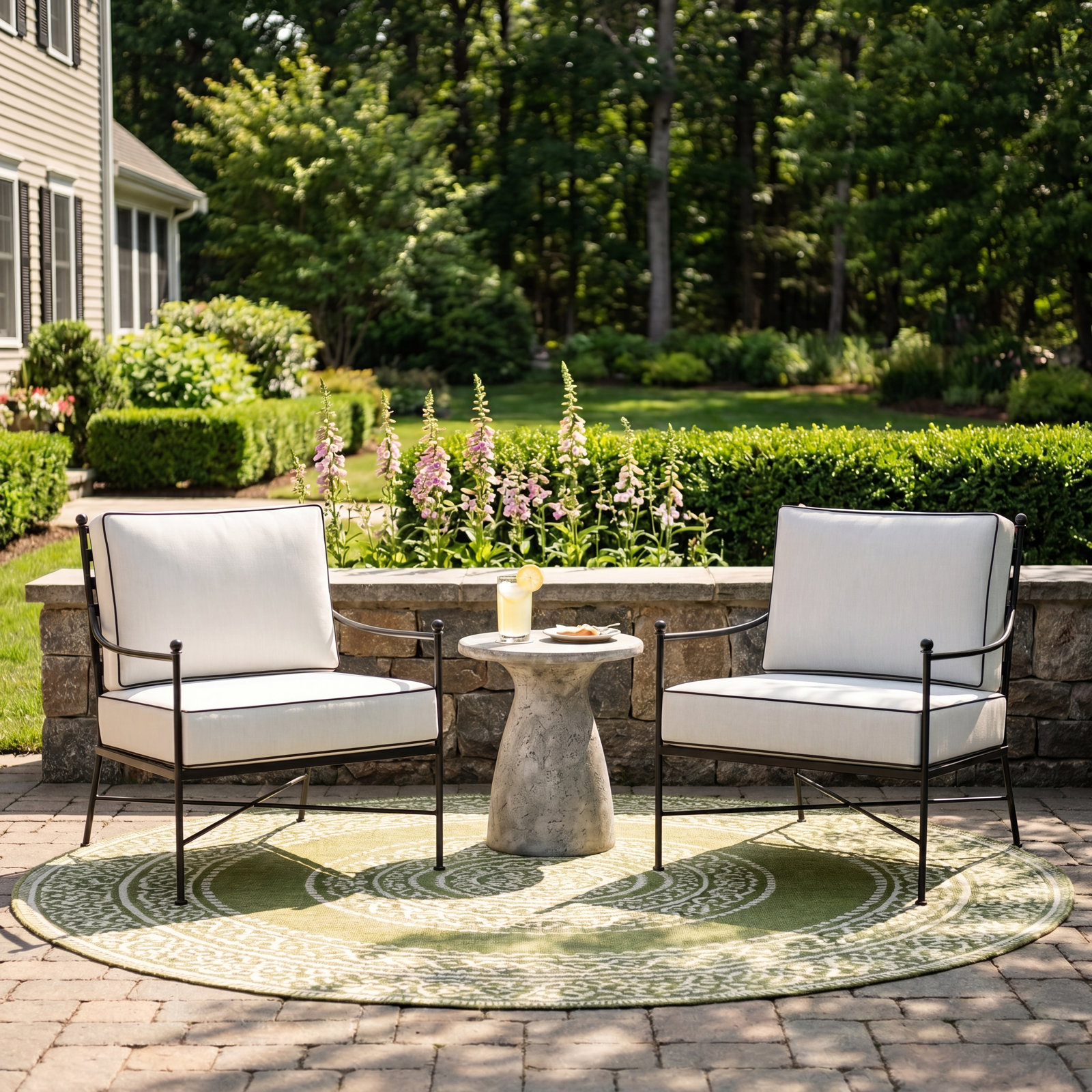 Lucier Outdoor Lounge Chair , Sunbrella® Cushions Included, Canvas Natural Sunbrella® Canvas