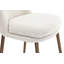 Wyatt Upholstered Counter Stool In Ricotta Boucle And Bronze Metal