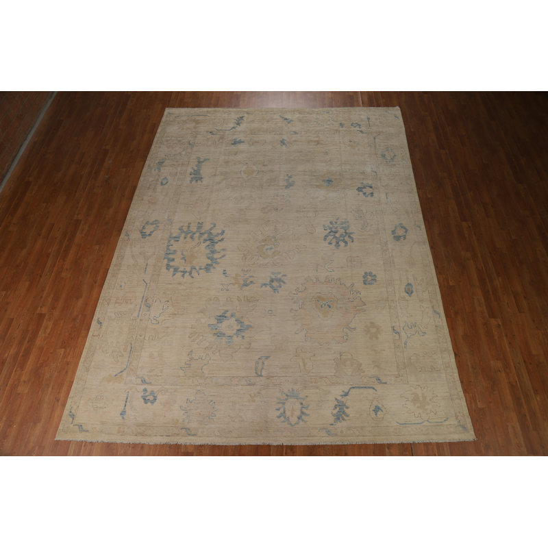 Vegetable Dye Oushak Turkish Area Rug 9x12