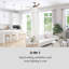 132cm Ceiling Fan with Light Kit-42115072