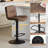 Double-Layer Upholstered Swivel Adjustable Height Bar Stool (Set of 3)-2069916370-2069916367